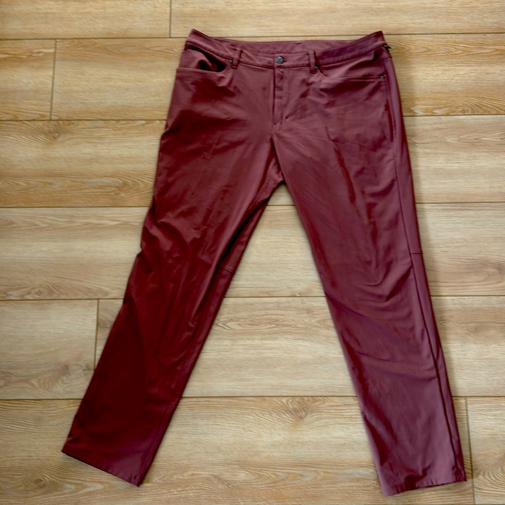 LULULEMON ABC SLIM 38 WARPSTREME SMOKY TOPAZ